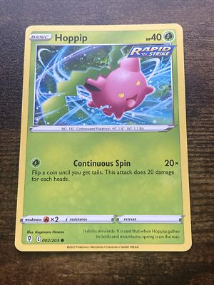 Hoppip 002/203 Evolving Skies Pokemon Card L8870* | eBay