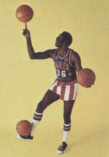 HARLEM GLOBETROTTERS Platinum FUBU 36 Meadowlark Lemon Jersey Size