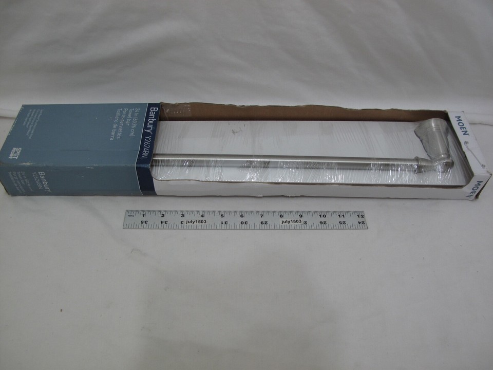 MOEN Banbury 24" Towel Bar In Chrome (LOT Of 2) Y2624CH - Foto 8