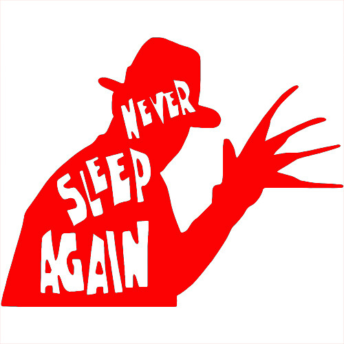 Never Sleep Again #3 sticker VINYL DECAL Cult Classic Horror Movie Slasher Film - Picture 12 of 12