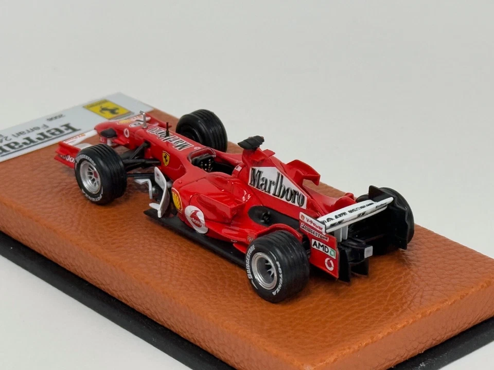 1/43 Ferrari 248  from 2006 F1 Season of Felipe Masa Leather base  JPN27 - Image 2 of 4