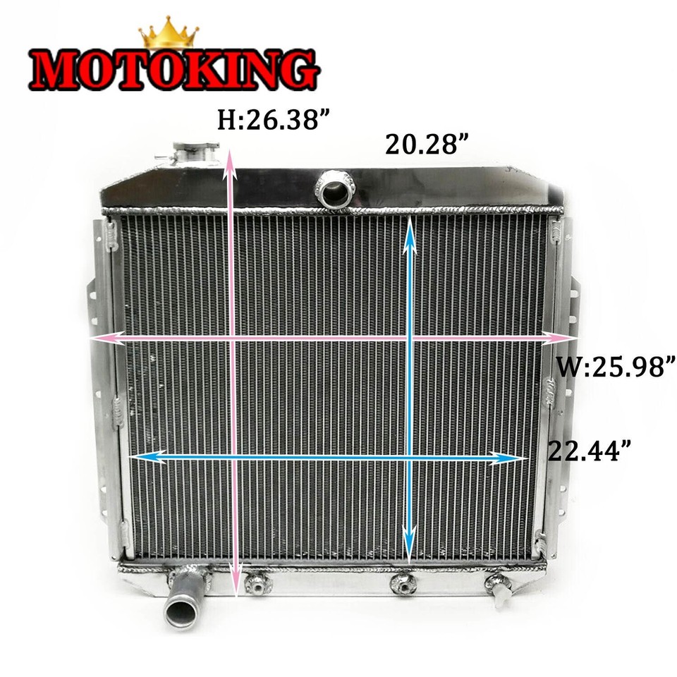Radiator For Ford 53-56 Ford Pickup Truck F100 F250 F350 l6 V8 1953 ...