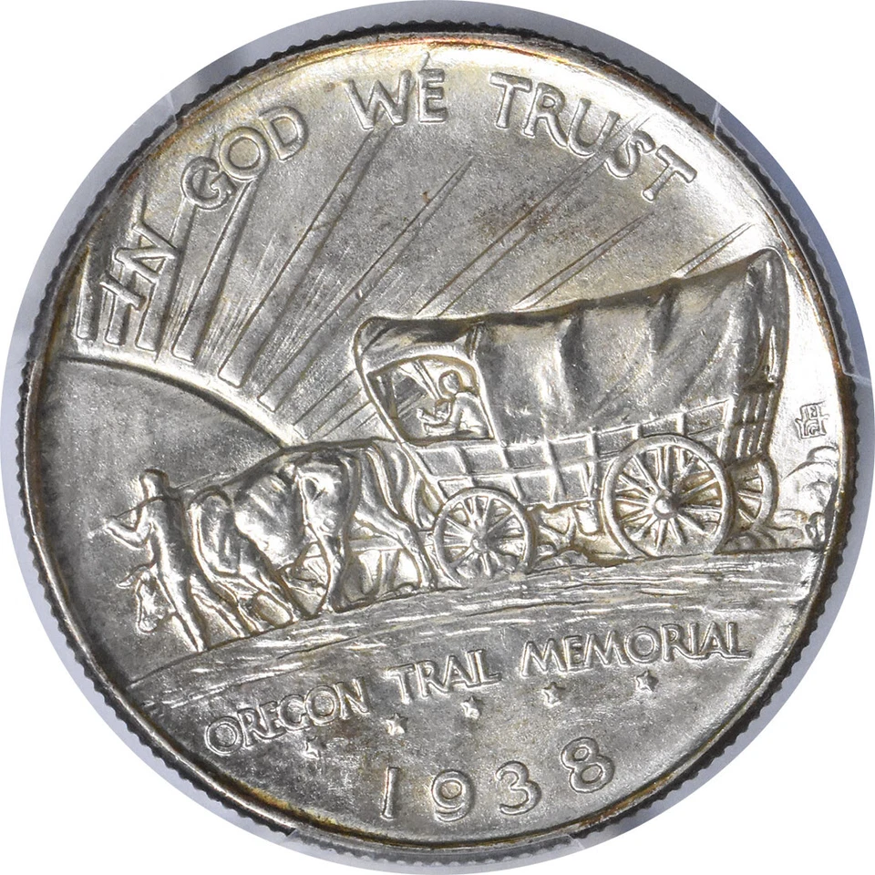 1938 Oregon Commemorative Half MS67 PCGS Mint State 67 - Image 4 of 4