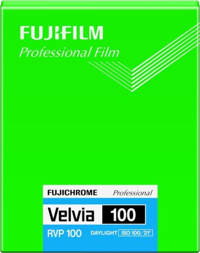 FUJIFILM VELVIA 100 4x5 20 Sheet Film ISO100 Made in Japan ‎16326157 - Picture 1 of 1