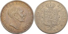Hanover Thaler 1844 Ernst August 1837 - 1851 22g Original Coin #LAF250