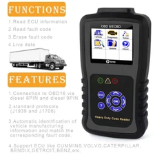 KZYEE KC601 Heavy Duty Truck Diesel Scanner Engine ABS Transmission Diagnostic