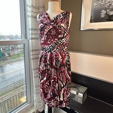 - Ann Taylor Sleeveless Sheath Dress Cowl Neck  Career Slimming US 8