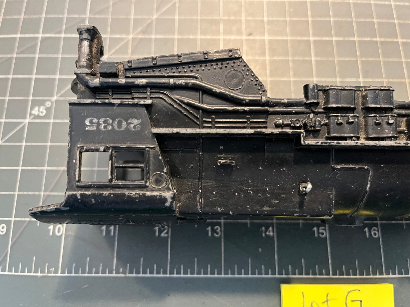 Model Train Shells Lionel Train 2035 Locomotive Engine DIECAST METAL SHELL ONLY PART LOT G ...