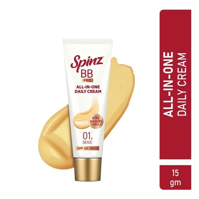 Spinz BB Cream & BB Pro Cream (BB Cream 15g(Beige) - Free Shipping