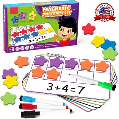 Juego de diez marcos, juegos de conteo de números EVA manipulativos matemáticas