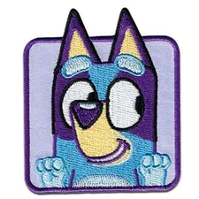 BBC Studios Iron On Patch Dog Bluey Looking Cute w/ Side-Eyes New Free Ship