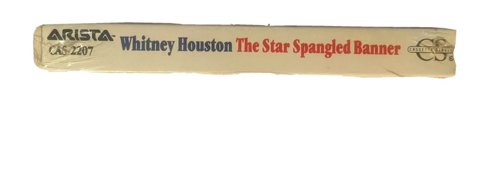 SEALED 1991 Whitney Houston The Star Spangled Banner Cassette Single Super Bowl - Image 4 of 4
