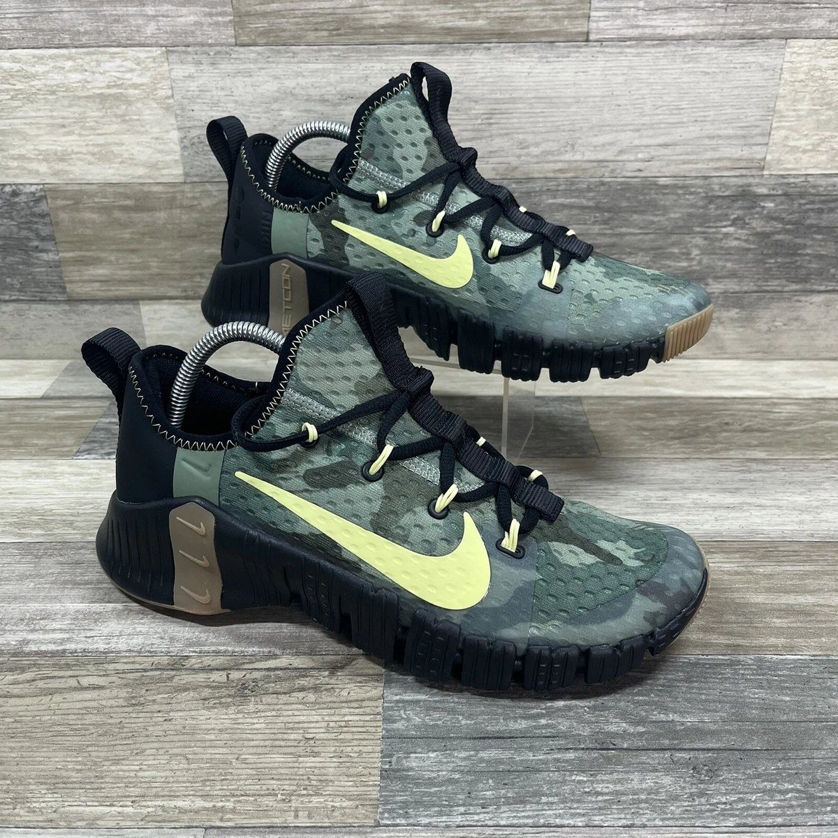 Nike Free Metcon 3 Training Shoes Green Black Camo Men s Size 9 CJ0861 032