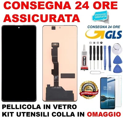 DISPLAY LCD TOUCH AMOLED ORIGINALE XIAOMI REDMI NOTE 13 5G NOTE 12 TURBO VETRO