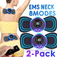 Pulse Tens Unit USB Massager Back Full Body Muscle Stimulator Pain Relief Device