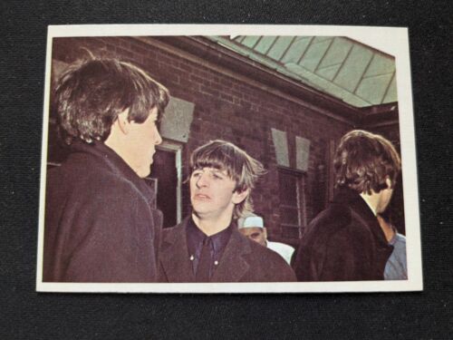 1964 Topps Beatles Color # 57 Paul, Ringo, John - John Speaking (EX/NM) - Picture 1 of 3