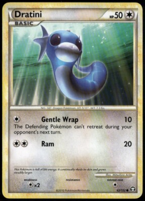 Dratini Common - HGSS Triumphant 62/102 2010 LP+ Pokemon Card