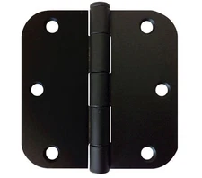 Multi-pieces Black 3.5" X 5/8" Radius Door Hinge interior round corner free ship
