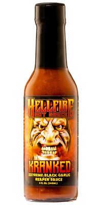 KRANKED HELLFIRE HOT SAUCE FEATURED ON THE HOT ONES SEASON16 BLACK GARLIC REAPER