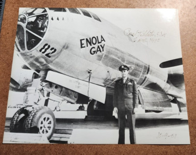 PAUL TIBBETS Signed Enola Gay Photo Hiroshima Atomic Bomb WWII B-29 - 6
