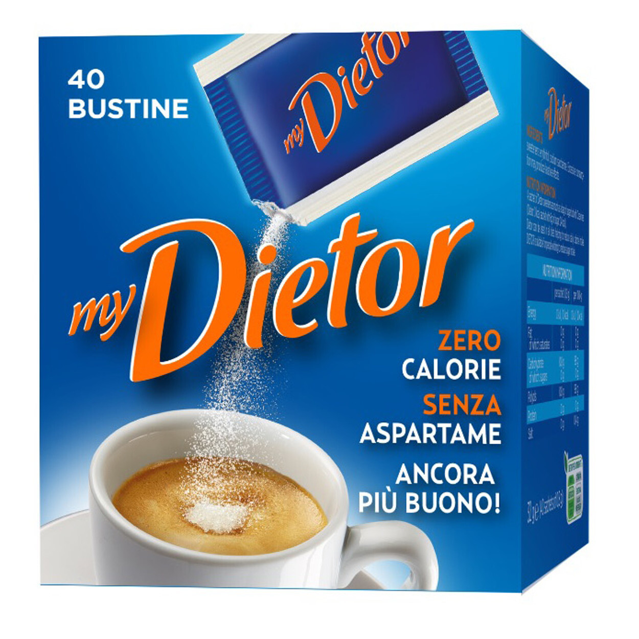 MyDietor Dolcificante Zero Calorie Confezione da 40 Bustine