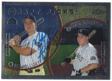 1999 Topps Chrome Baseball #442 Matt Holliday IP autograph signed card