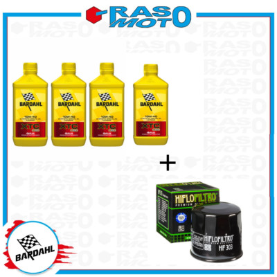 INSPEKTIONSSET 4L BARDAHL 10W-40 + FILTER HF303 KAWASAKI VN Vulcan Drifter 800	