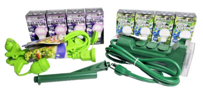 Miracle LED Plant Life Cycle Grow And Bloom 4-Socket Synchronized Kit 