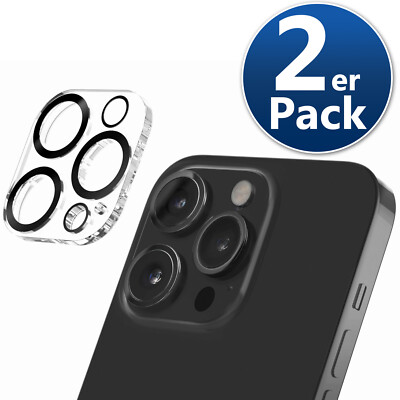 2x Kamera Schutz Glas für iPhone 16 15 14 13 12 11 Pro Max Camera Panzerfolie 9H