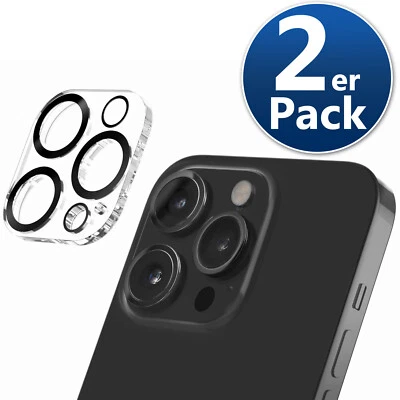 J&C MOBILE 2x Kamera Schutz Glas für iPhone 16 15 14 13 12 11 Pro Max Camera Panzerfolie 9H