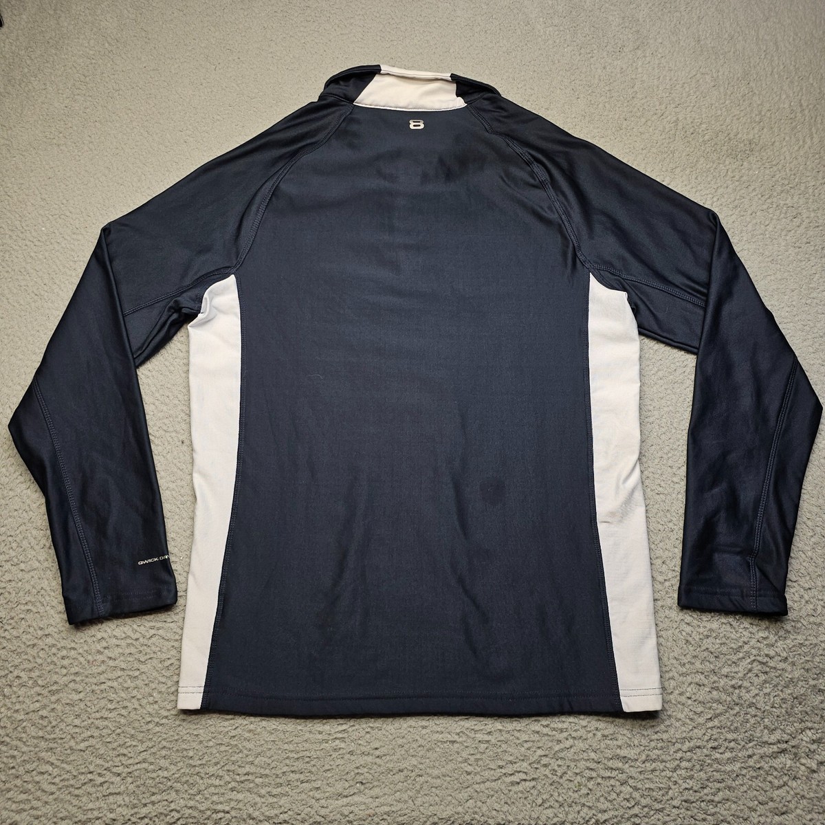 Layer8 Performance 1/4 Zip Front Activewear Shirt Blue