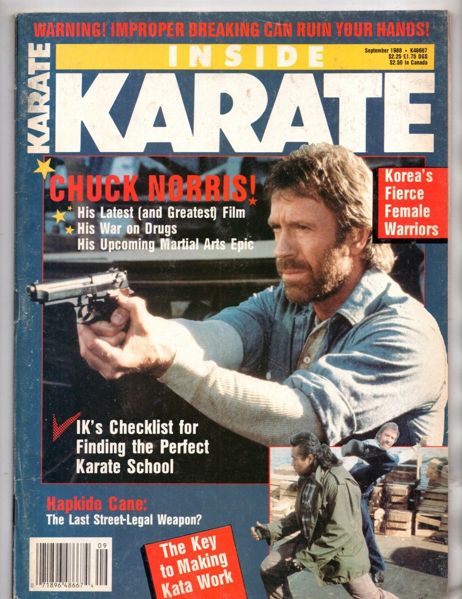 Magazine Karate N°145 – Mars 1988 Avec Poster Chuck Norris, Bon état