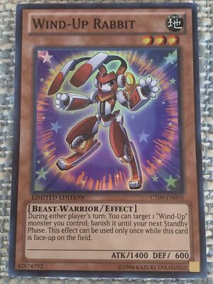 YuGiOh WIND-UP RABBIT CT09-EN010 Limited Edition Super Rare NM/M