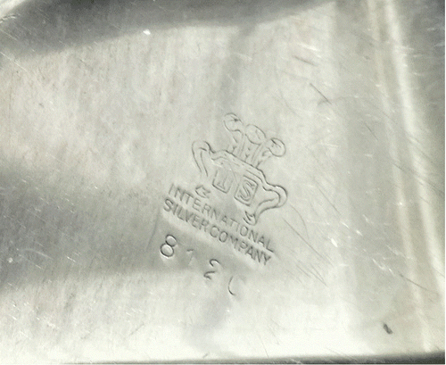 Vintage Silver Plate Serving Tray, Retro Banana Leaf Shape - Picture 4 of 12