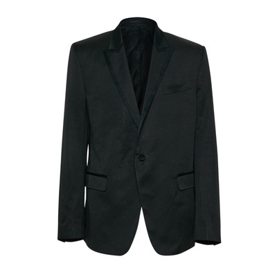 Versace Collection Men's Black Blazer with Satin Lapel
