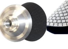 5" Aluminum Backer & 27 Diamond Polishing Pad Grit 30 concrete granite masonry 