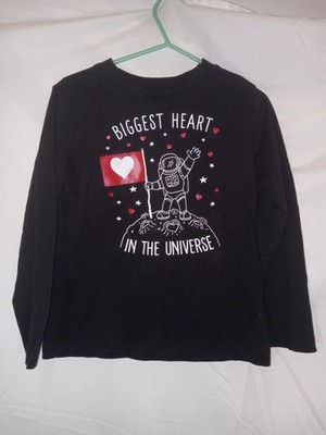 Toddlers Long Sleeve Tee Sz 5T From Celebrate. Biggest Heart In The Universe