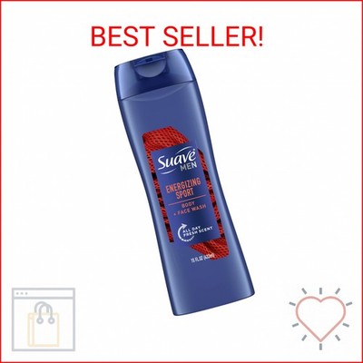 Suave Men Body Wash for Everyday Use Sport Fragrance Body Wash and Shower Gel 15