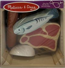 Melissa And Doug Food Groups Wooden Play Set Meats And Protein