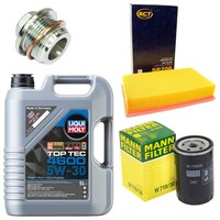 MotoröL Filter Set 5W-30 5 Liter + ÖLablassschraube FüR Audi Coupe 80 100 A6 2.6