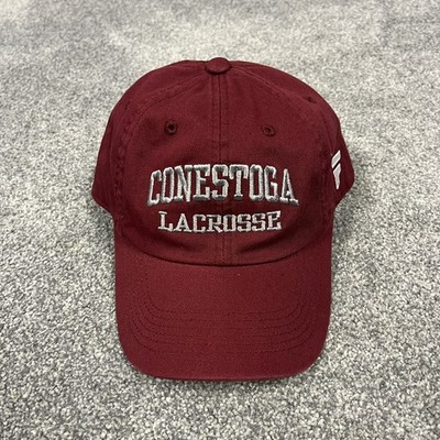Conestoga Lacrosse Hat Fanthread Men's Adjustable Burgundy Strapback