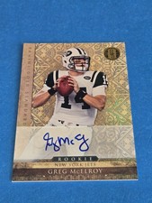 GREG MCELROY - 2011 PANINI GOLD STANDARD ROOKIE AUTOGRAPH CARD #186 /499. rookie card picture