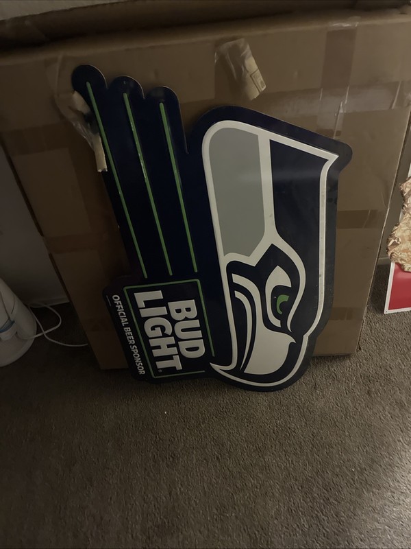 Seattle Seahawks Budlight Sign