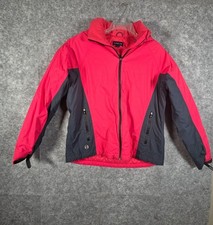 Lands' End Girl's Zip Up Parker Hooded Coat Pink Size M