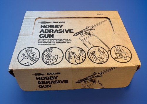 Badger Hobby Abrasive Kit with Propellant & Accessories Model 260-3 AS IS