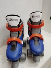 Chicago Skates Adjustable Kids' Quad Roller Skate - Black/Blue S