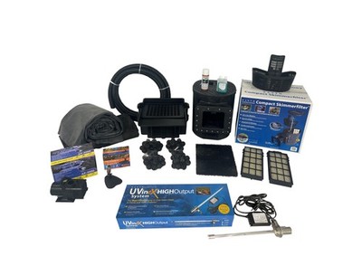 HALF OFF PONDS Savio 3,000 GPH Pump Pond Kit 20' x 25' EPDM Liner, UV Clarifier