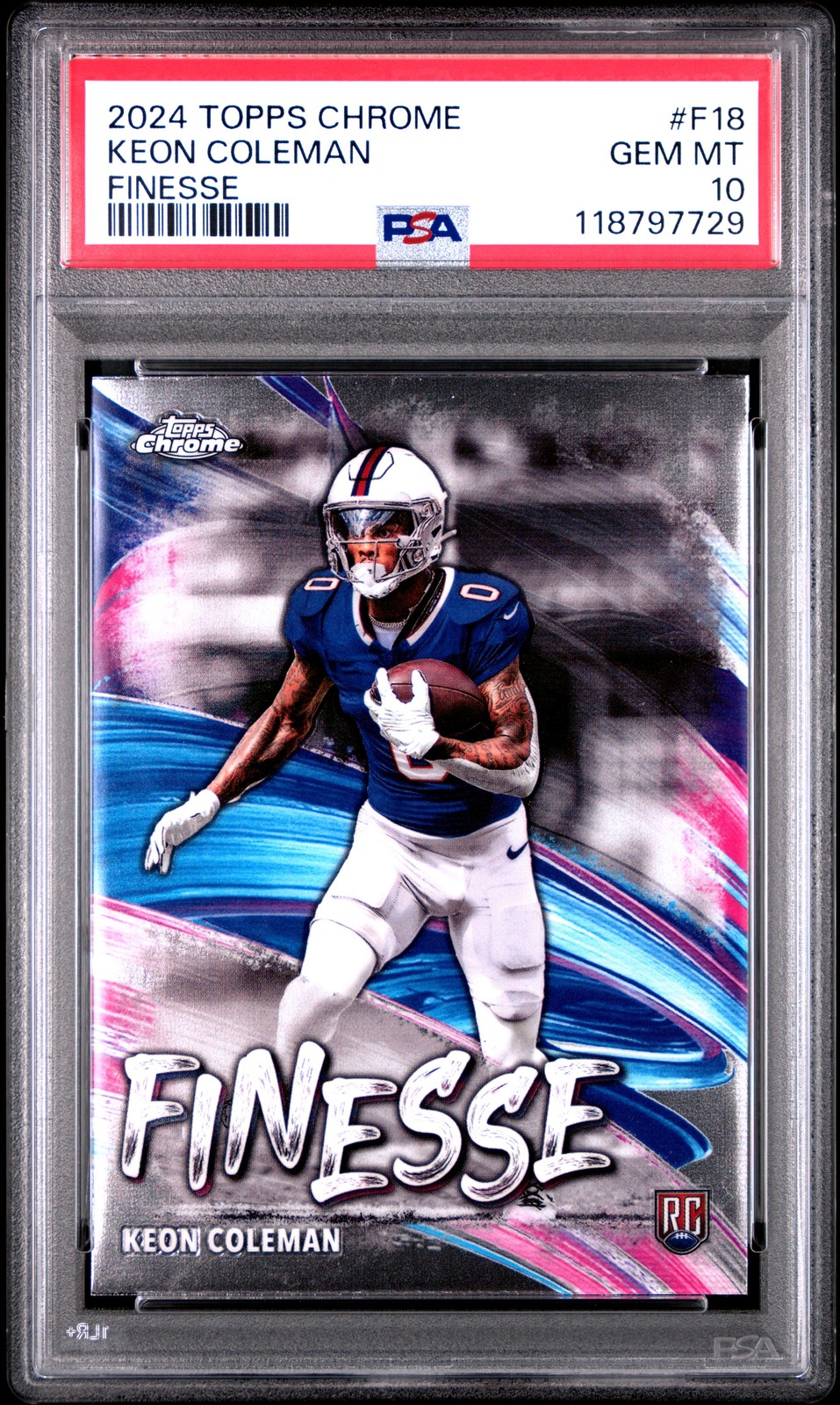 Keon Coleman Topps Chrome Finesse #F18 Base