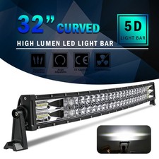 52 42 32 Curved Led Light Bar Spot Flood Combo Driving Fog Lamp Off Road Atv
