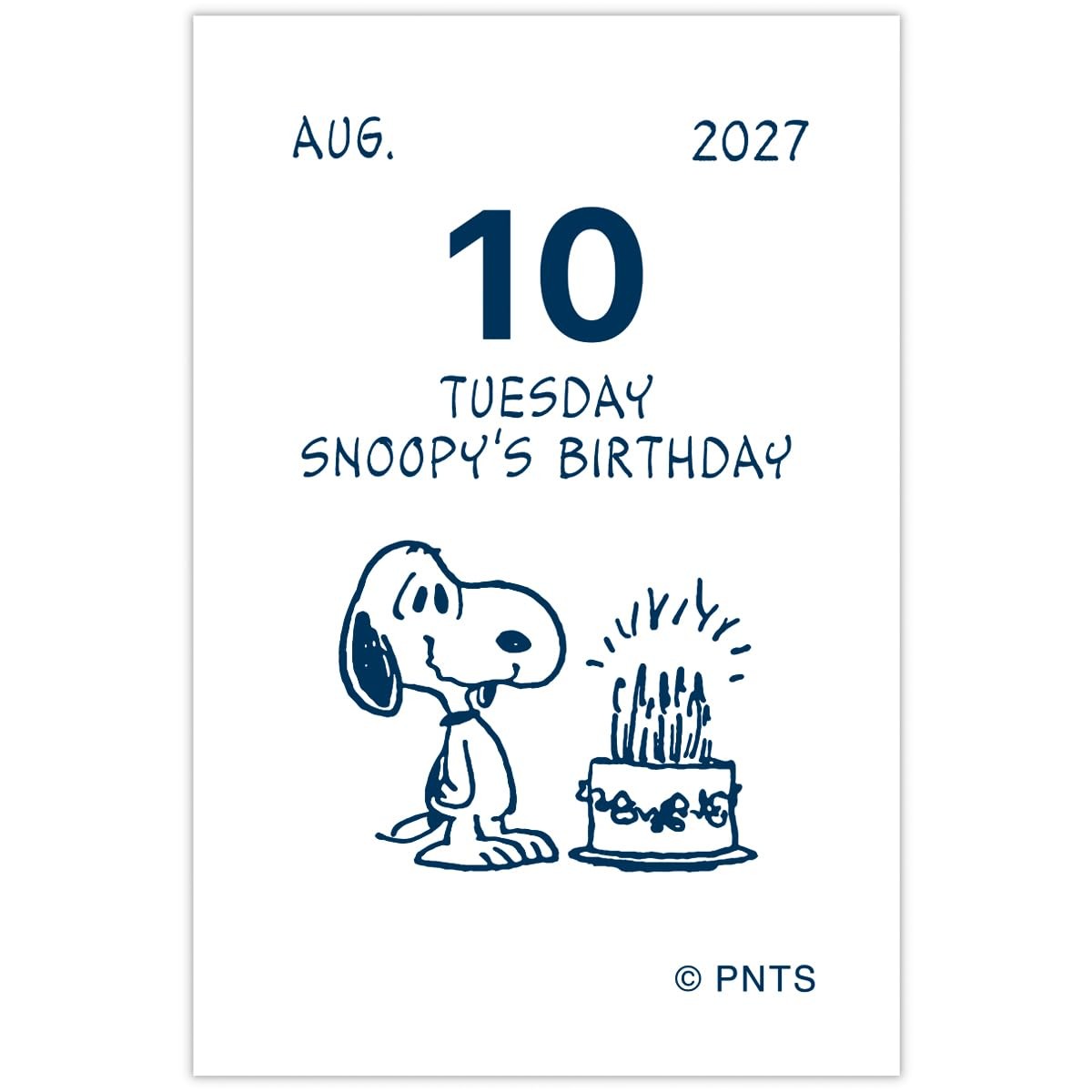 Snoopy 2027 Mini Daily Tear Off Calendar Hallmark 856717 PEANUTS Japan ...